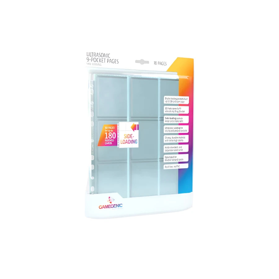 Gamegenic - 9 Pocket Side Loading Pages - Clear (10)