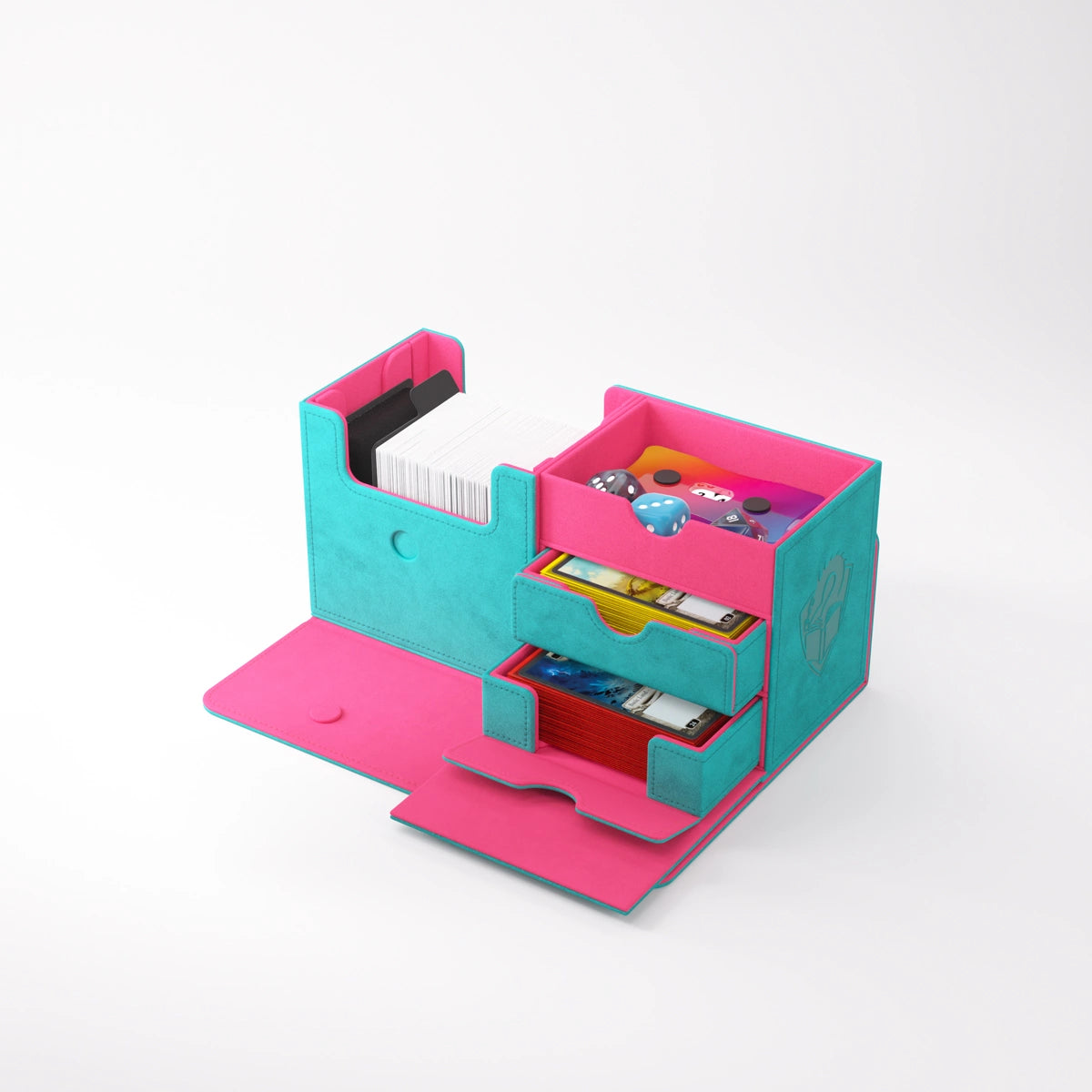 Gamegenic - Deck Box - The Academic - XL Pink/Teal (133+)