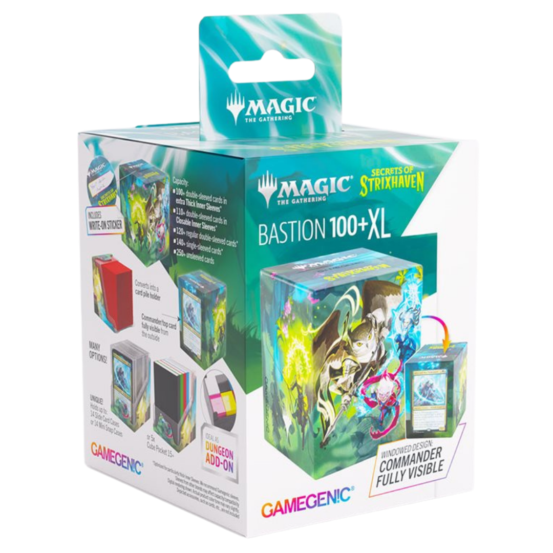Gamegenic Bastion XL Strixhaven Students MTG deck box for double sleeved trading cards