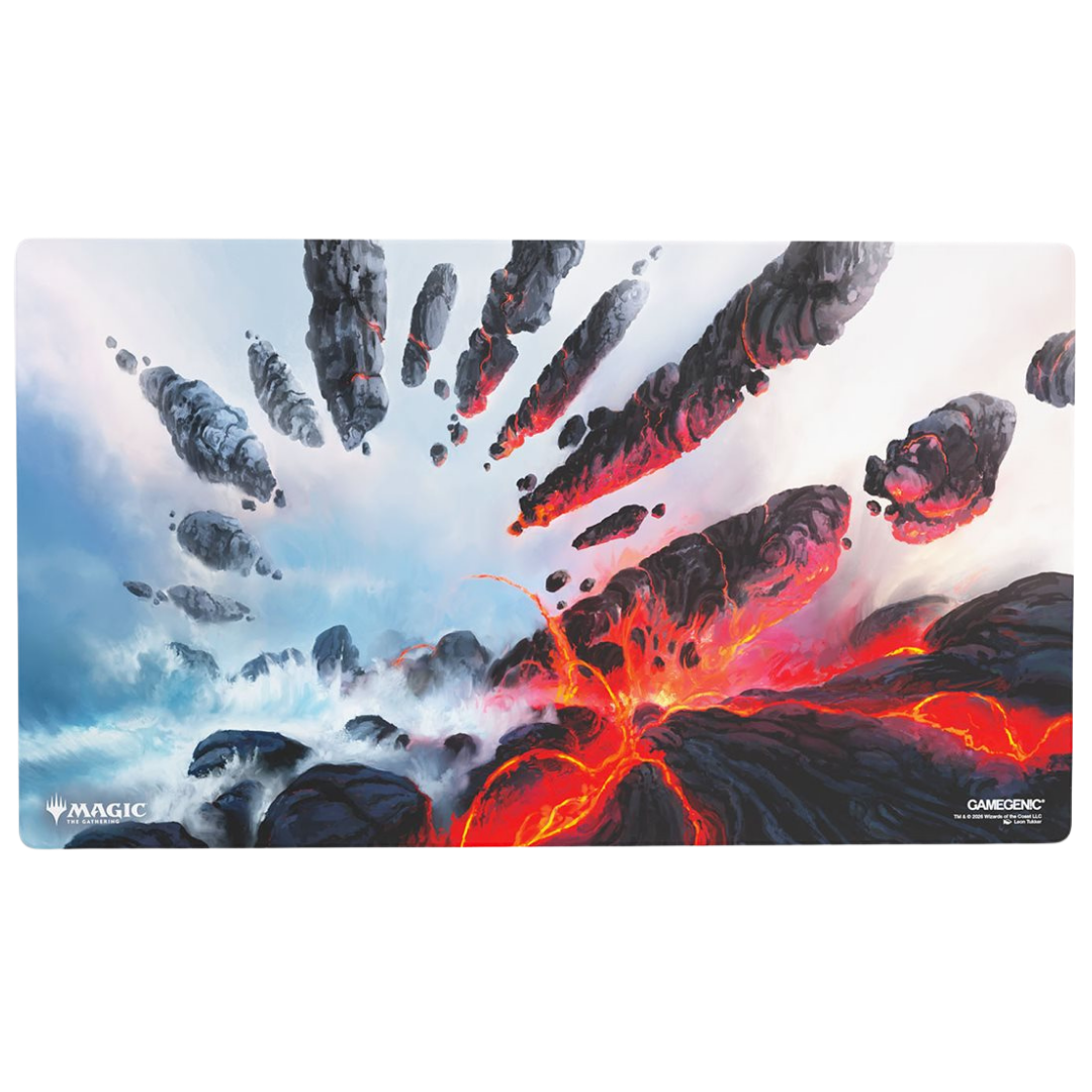 Gamegenic MTG Strixhaven Stormcarved Coast playmat with non slip rubber backing