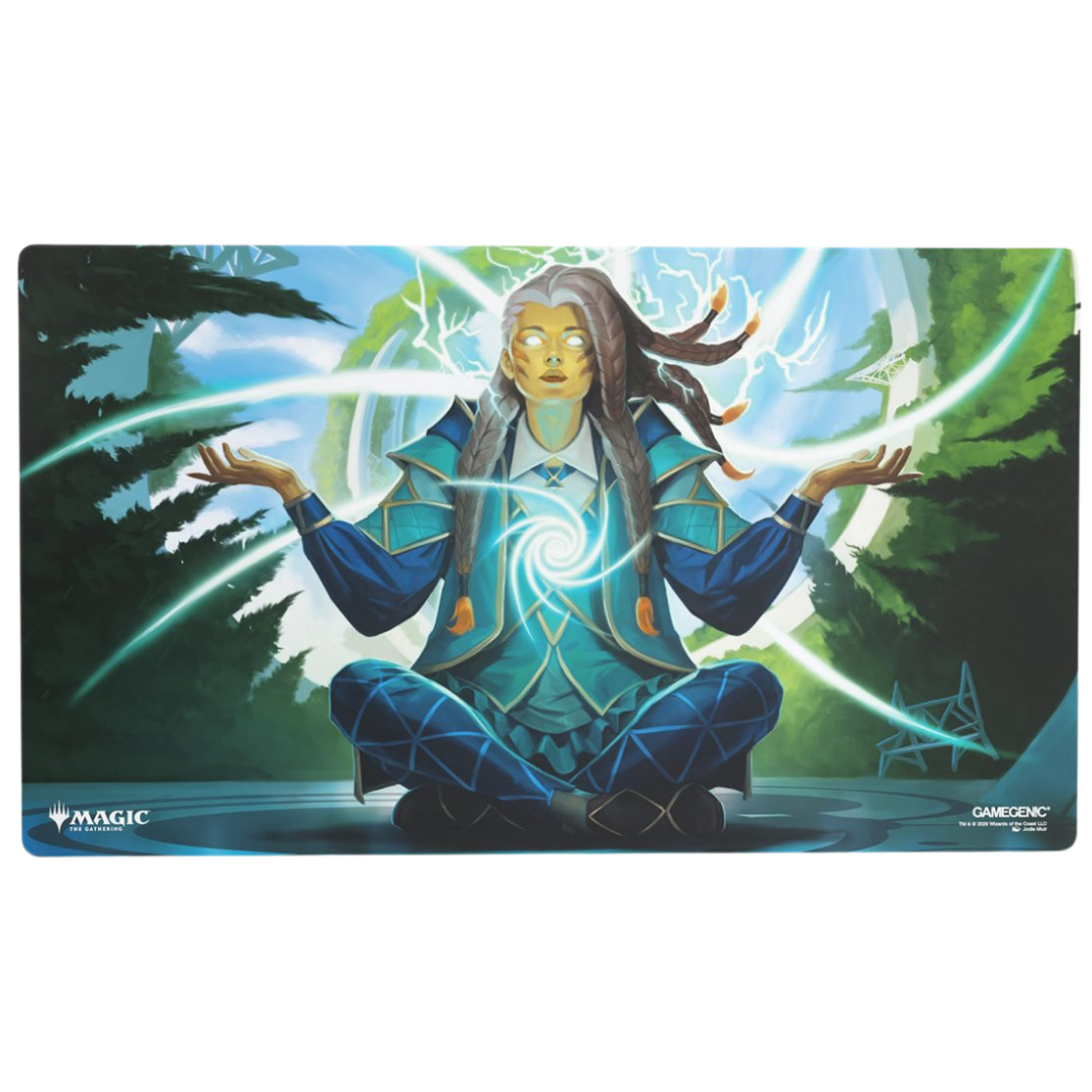 Gamegenic MTG Strixhaven Tam Observant Sequencer playmat with non slip backing