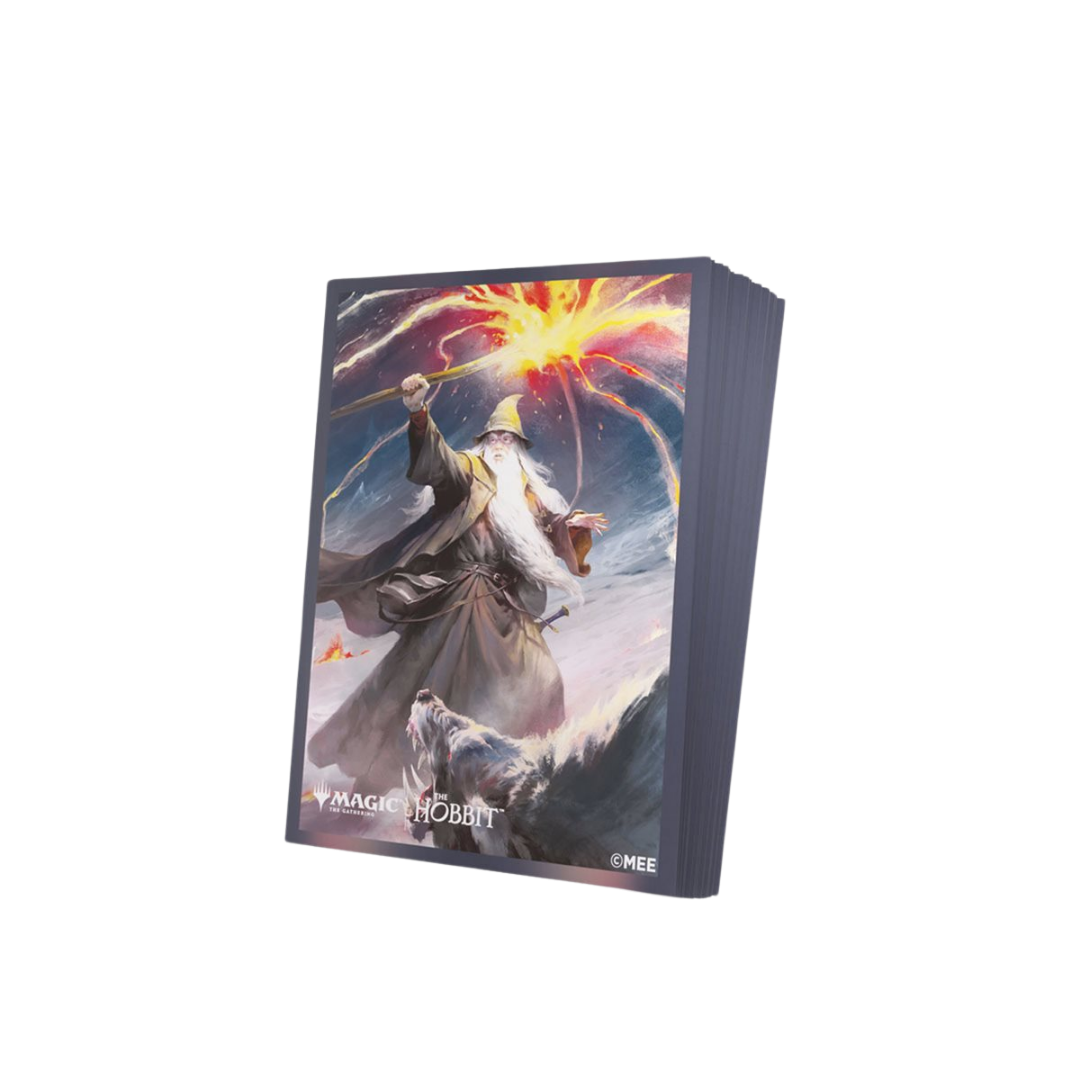 Gamegenic MTG The Hobbit Gandalf Shadow's Foe Premium Art Sleeves featuring Gandalf artwork, 105 count