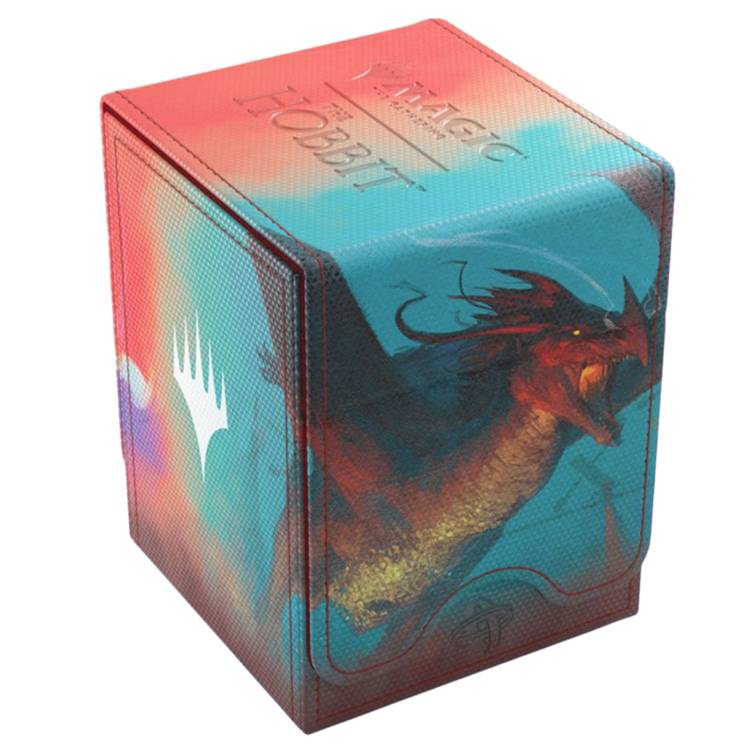Gamegenic MTG The Hobbit Squire XL The Arkenstone and Smaug Worm of Dread 80+ deck box closed view
