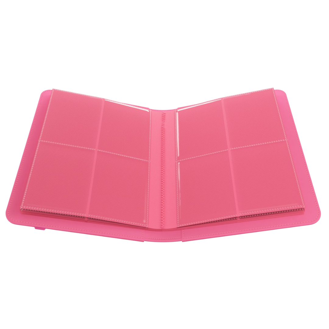 Gamegenic 8 pocket Prime Album in pink for storing and protecting trading card collections