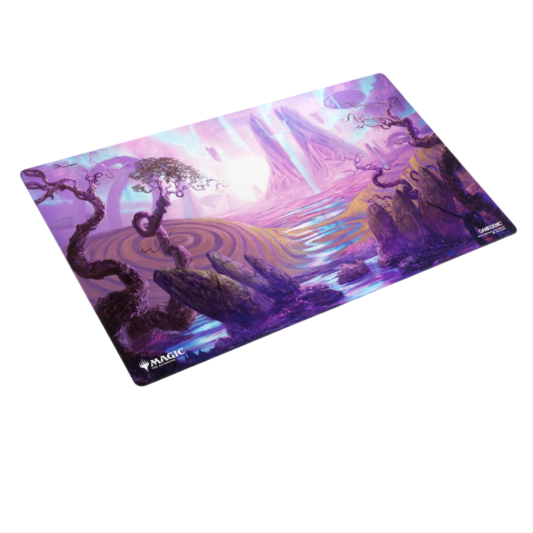 Gamegenic Magic The Gathering Lorwyn Eclipsed Eclipsed Realms Shiny Treatment playmat with vivid fantasy artwork