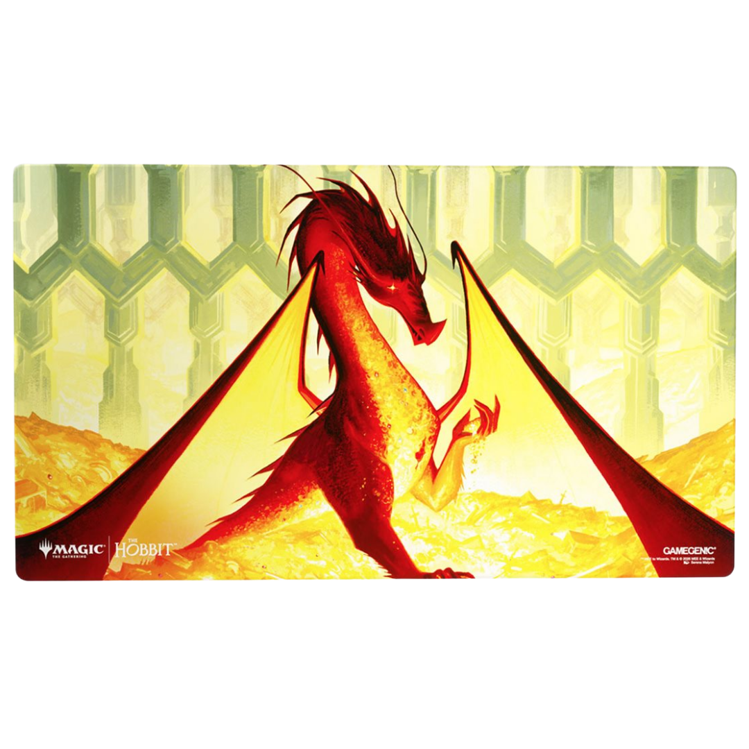 Gamegenic Magic The Gathering The Hobbit Playmat featuring Smaug the Golden Shiny Treatment artwork