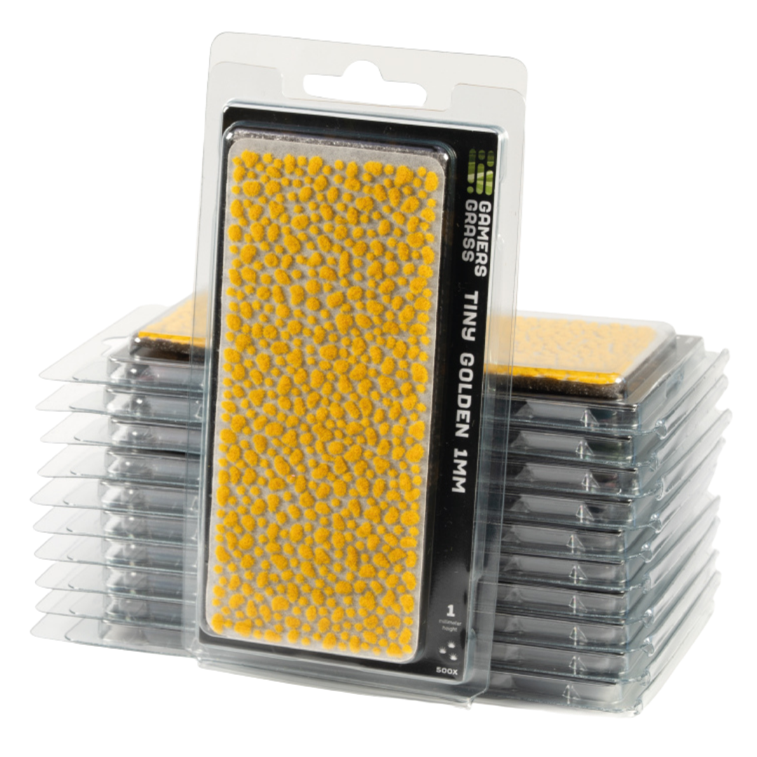 Gamers Grass 1mm Tiny Golden grass tufts for miniature basing and terrain detail