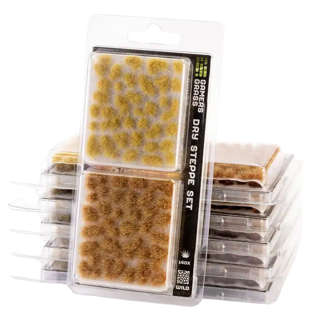 Gamers Grass Dry Steppe Set miniature basing tufts for desert and arid terrain