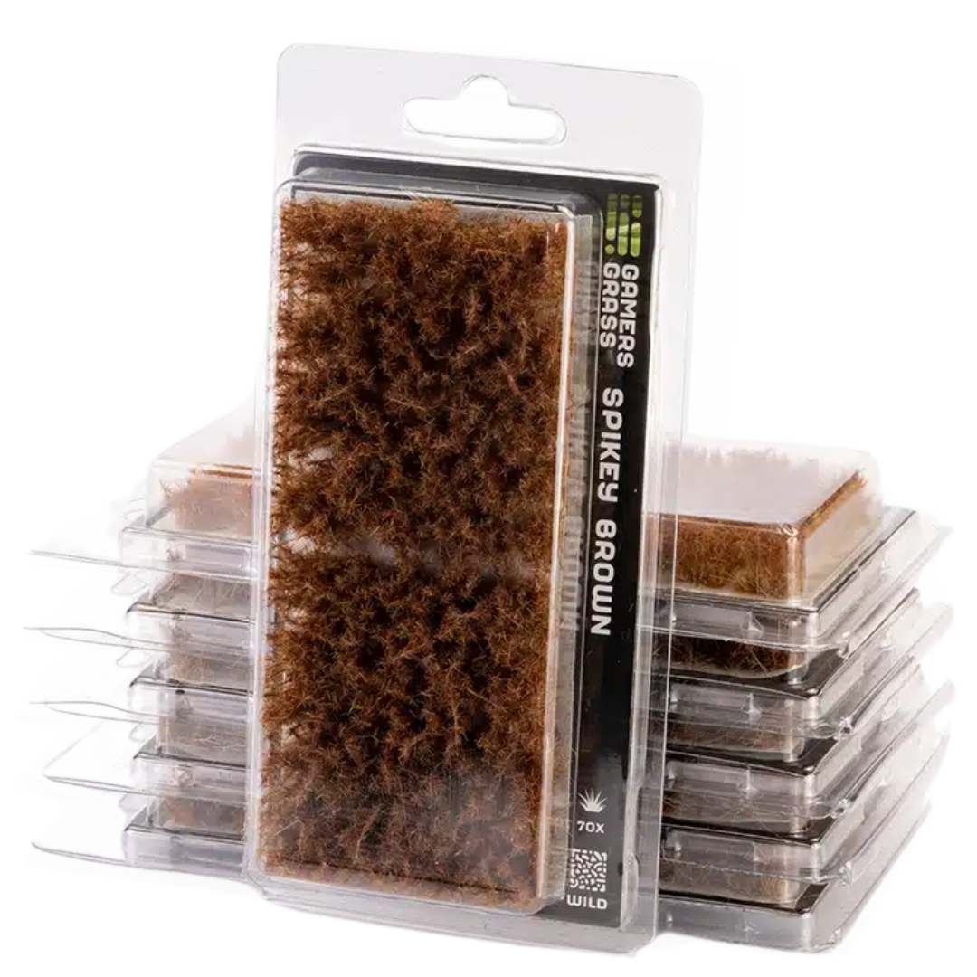 Gamers Grass XL 12mm Spikey Brown Tuft Wild for realistic arid terrain and desolate battlefield basing
