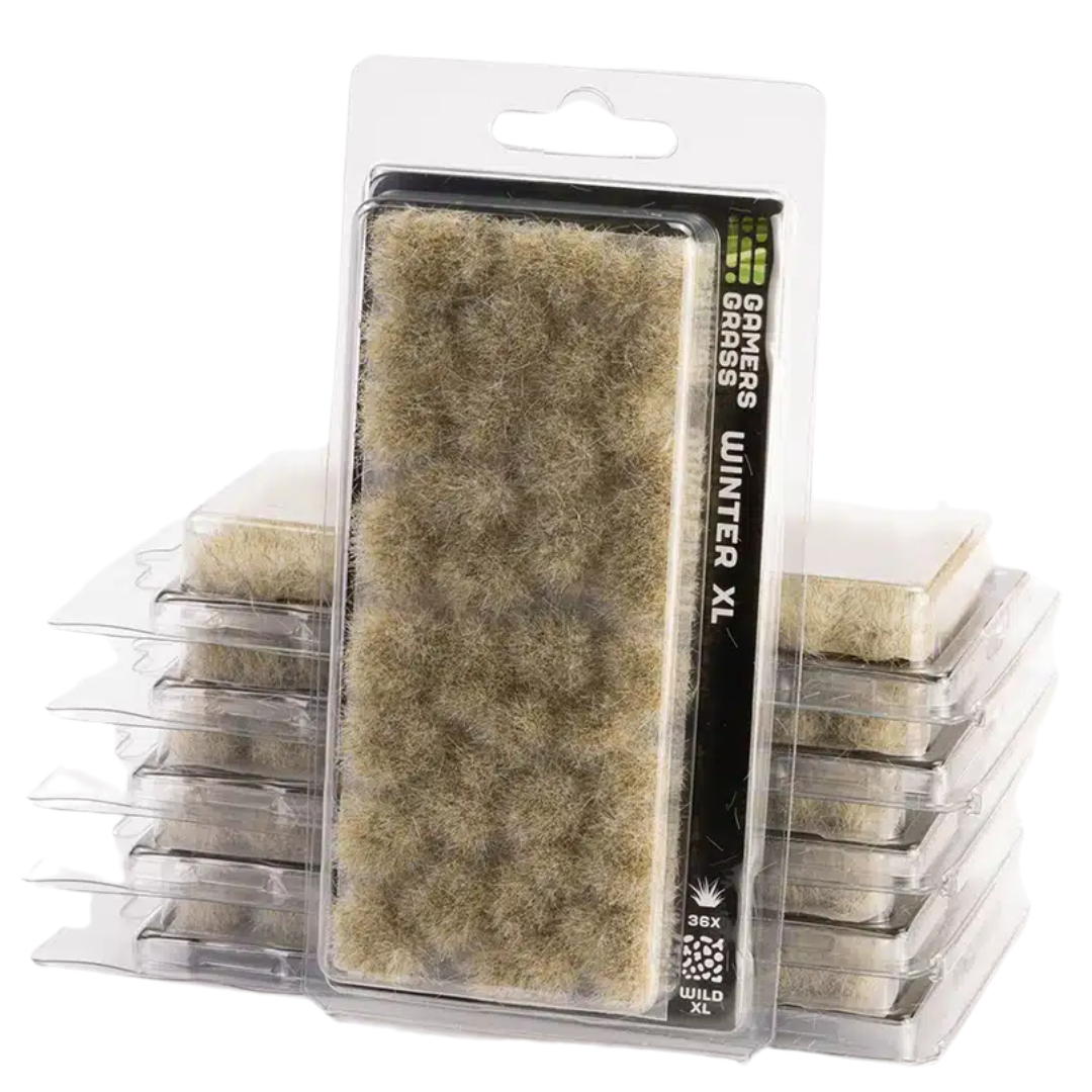 Gamers Grass 12mm Winter XL static grass tufts for miniature bases and winter themed tabletop terrain
