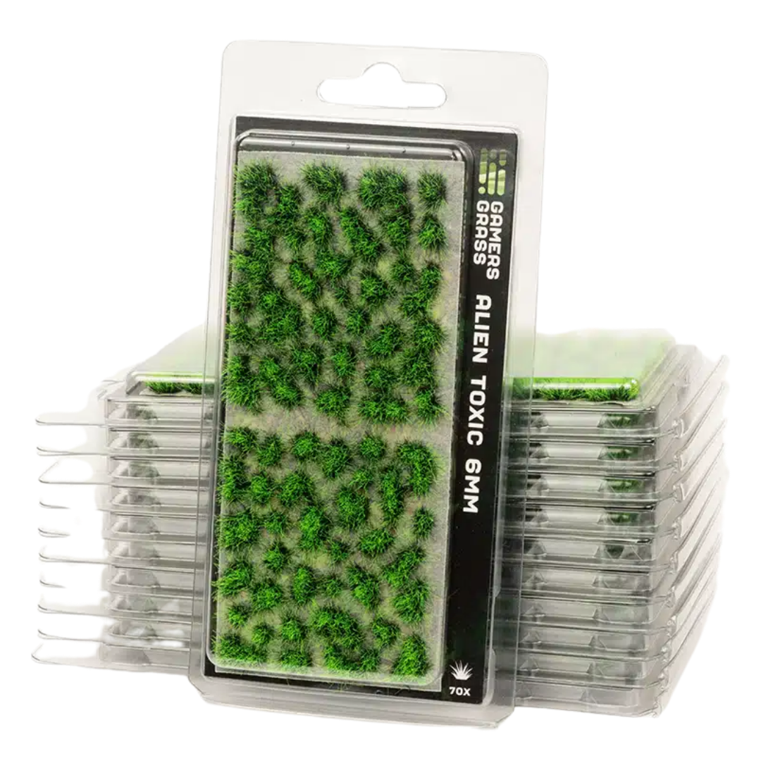 Gamers Grass 6mm Alien Toxic static grass tufts for miniature bases and tabletop terrain