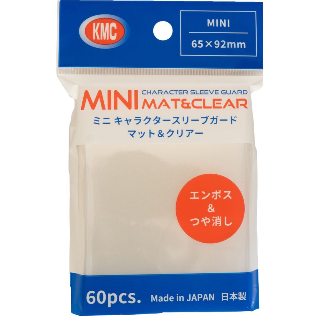 KMC Mini Mat & Clear Character Guard oversleeves for Japanese-size TCG cards and character sleeves