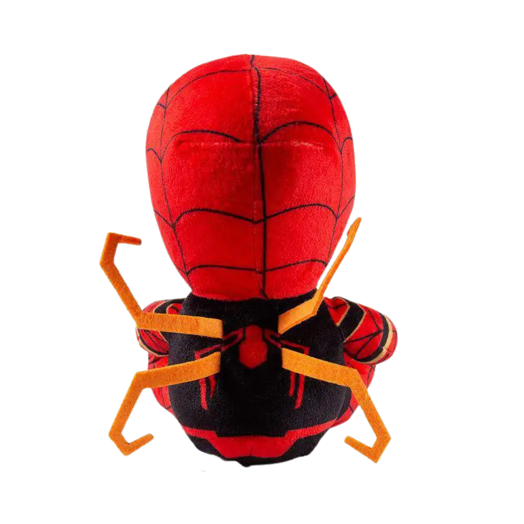 Iron Spider plush from Marvel's Infinity War by Kidrobot, 8-inch detailed Spider-Man plush toy, perfect for collectors and Marvel fans.