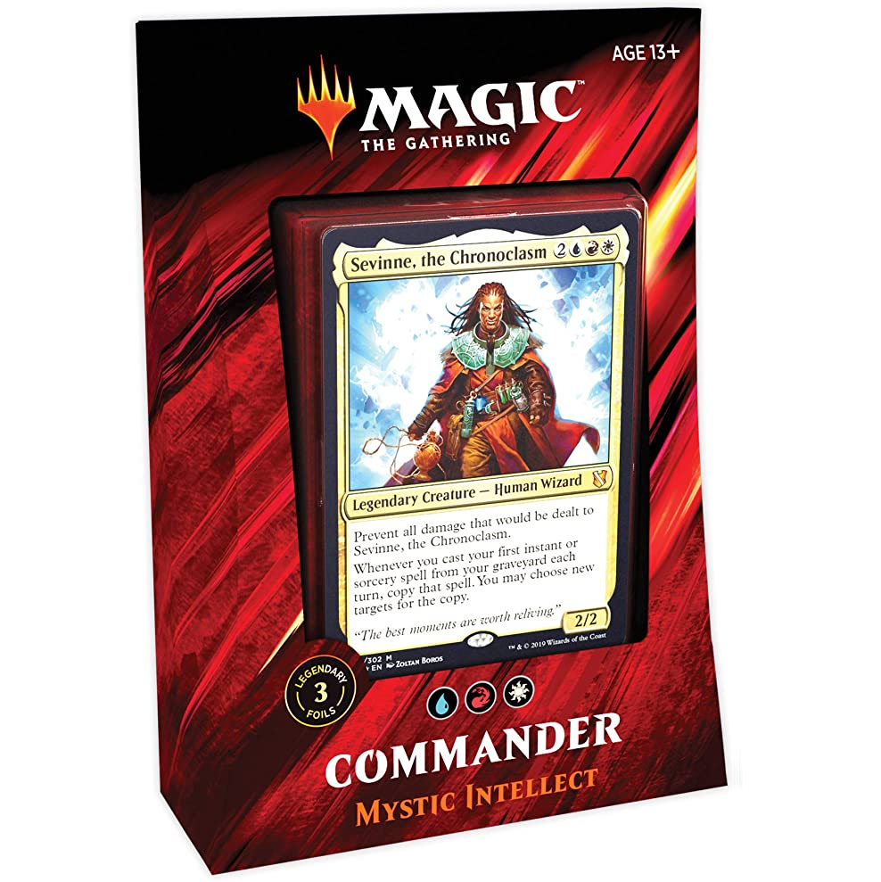 Mystic Intellect Commander Deck, control-based Magic: The Gathering deck with instants, sorceries, and flashback for multiplayer strategy and gameplay.