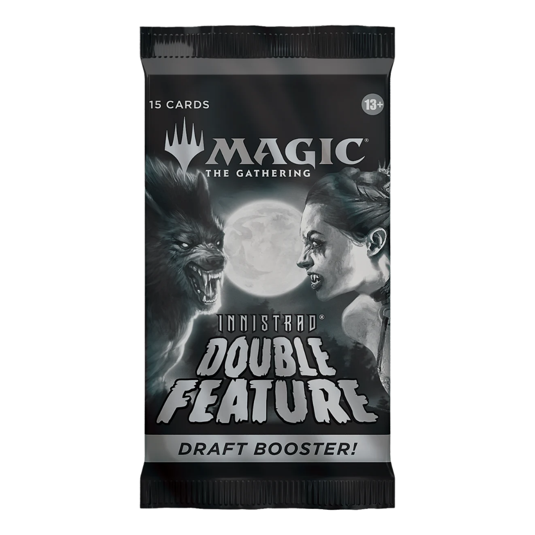 Magic The Gathering Innistrad Double Feature Draft Booster Pack with exclusive Silver Screen black and white card treatment