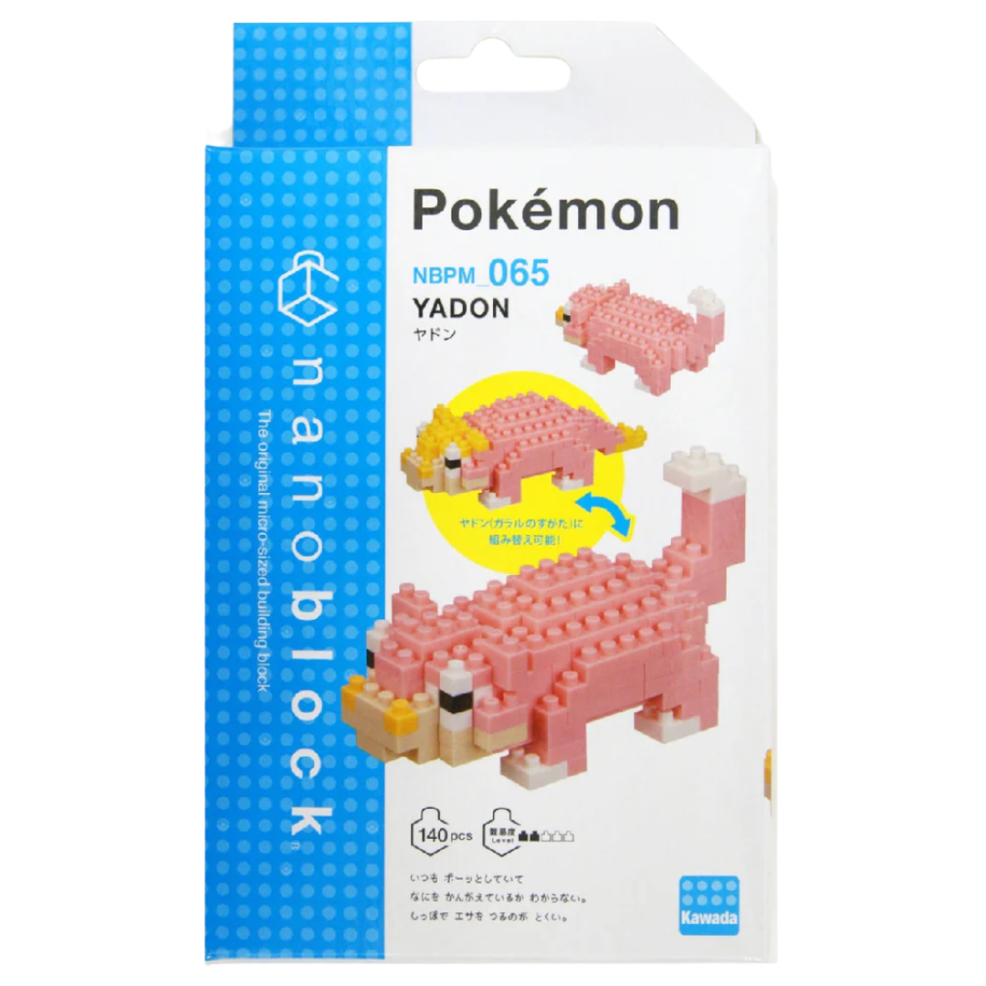 Nanoblock Pokemon Series Slowpoke micro building block model retail packaging