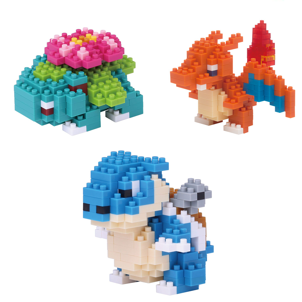 Nanoblock Pokemon Series 3 pack Blastoise Venusaur Charizard