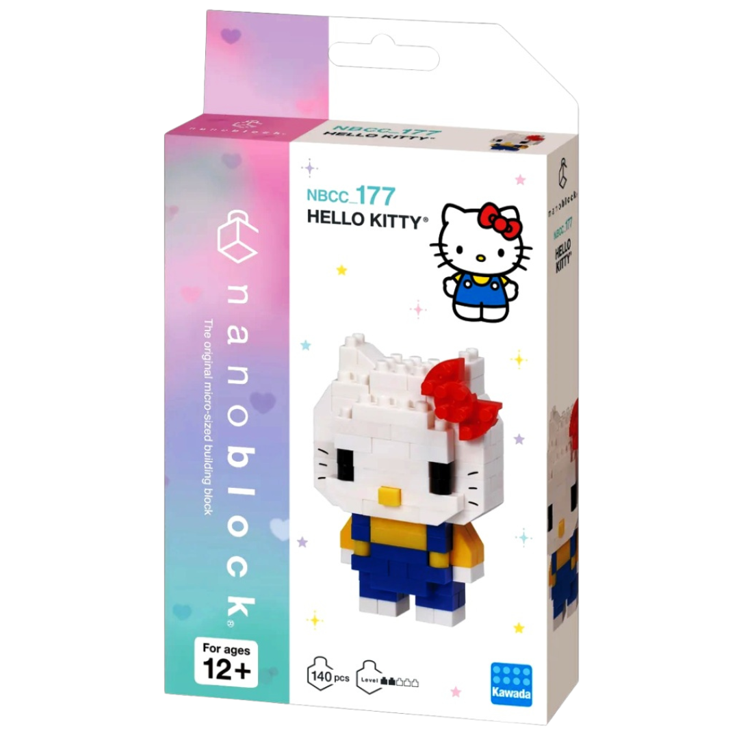 Nanoblock Sanrio Series Hello Kitty micro brick figure collectible display model box