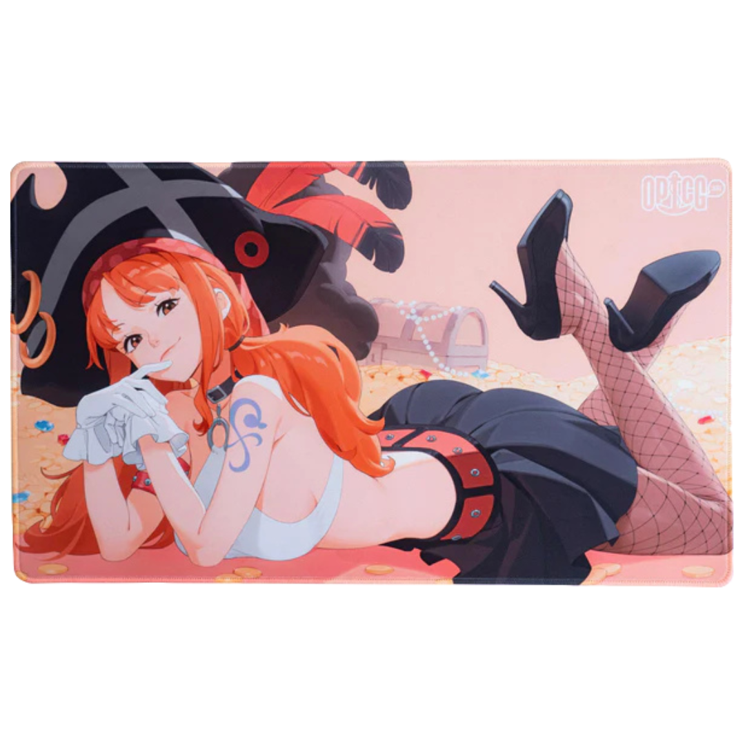 Cat Burglar playmat featuring anime character with treasure background