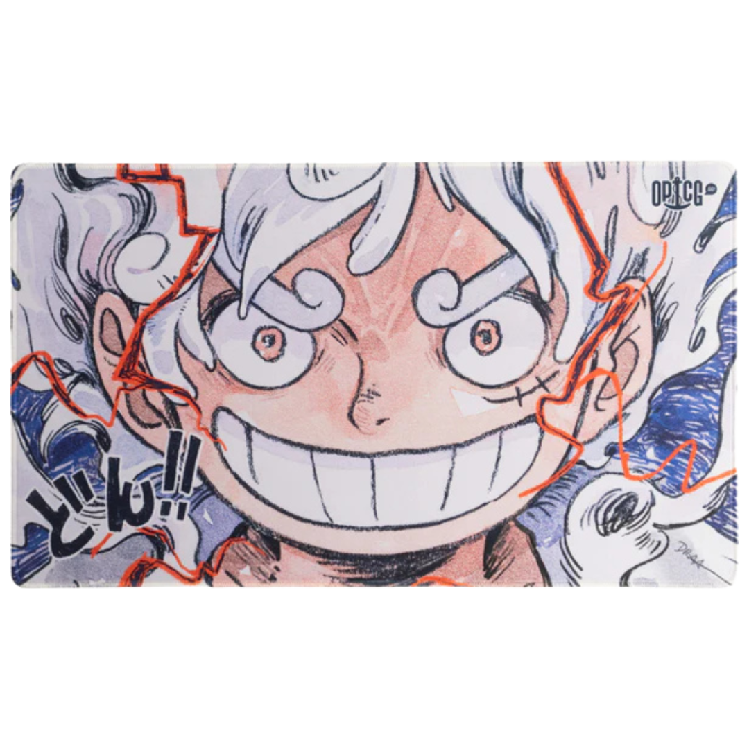 Joyboy playmat featuring bold manga-inspired character artwork