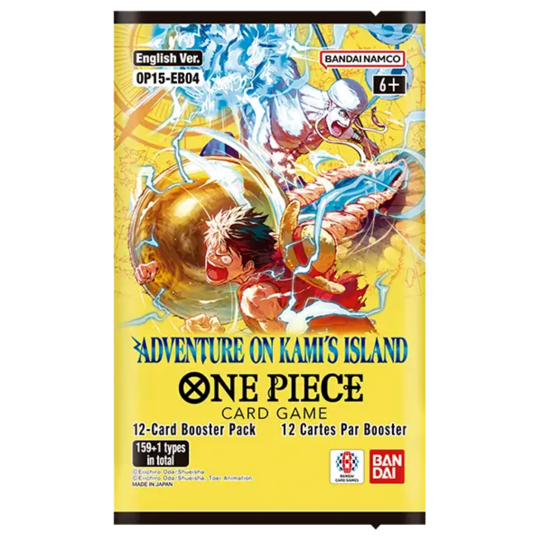 One Piece Card Game OP-15 Adventure on Kamis Island booster pack sealed Bandai trading card pack 12 cards