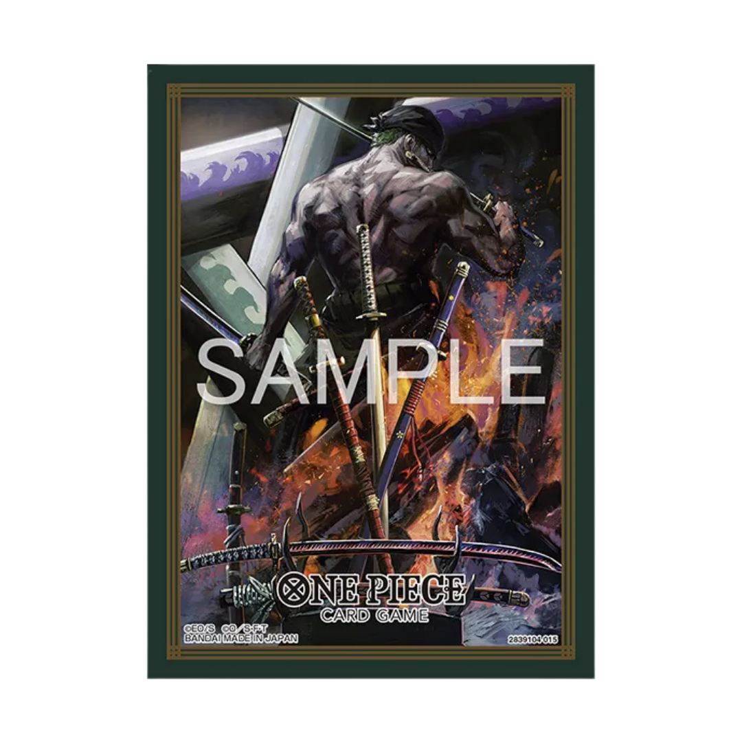 One Piece card sleeves Set 14 Zoro design 70 count pack