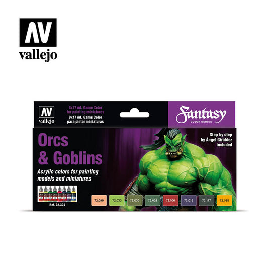 Vallejo - Game Color - Special Set Orcs and Goblins - Set of 8