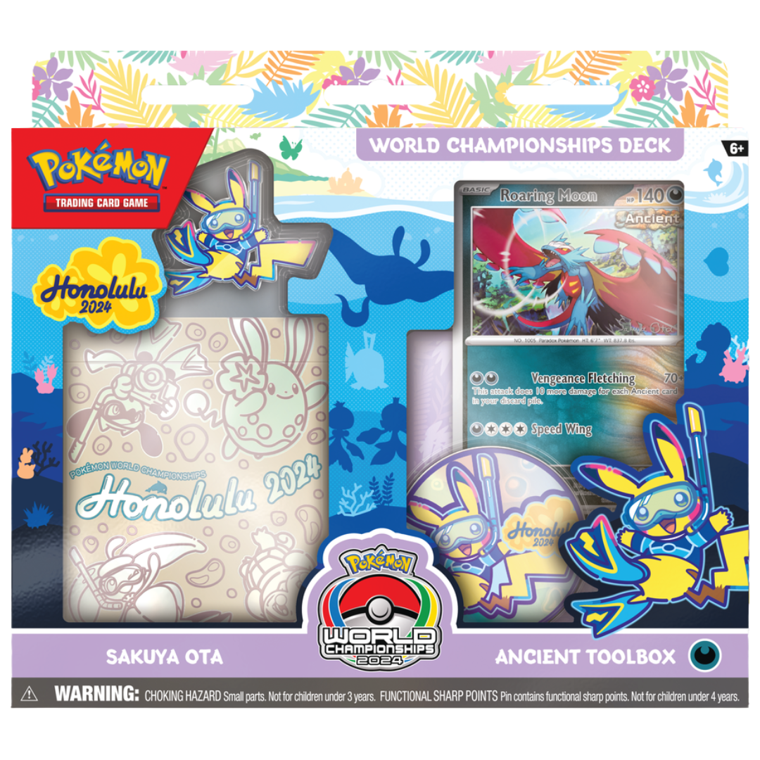 Pokémon 2024 Championship Battle Deck Sakuya Ota Ancient Toolbox, official championship deck featuring versatile strategies and premium cards for Pokémon TCG fans.