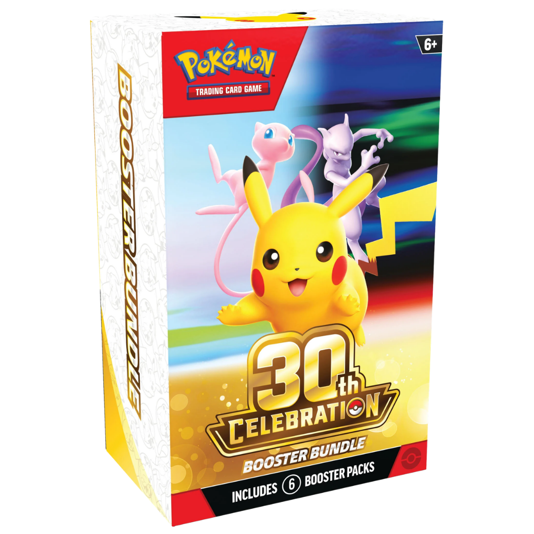 Pokémon TCG 30th Celebration Booster Bundle with six booster packs