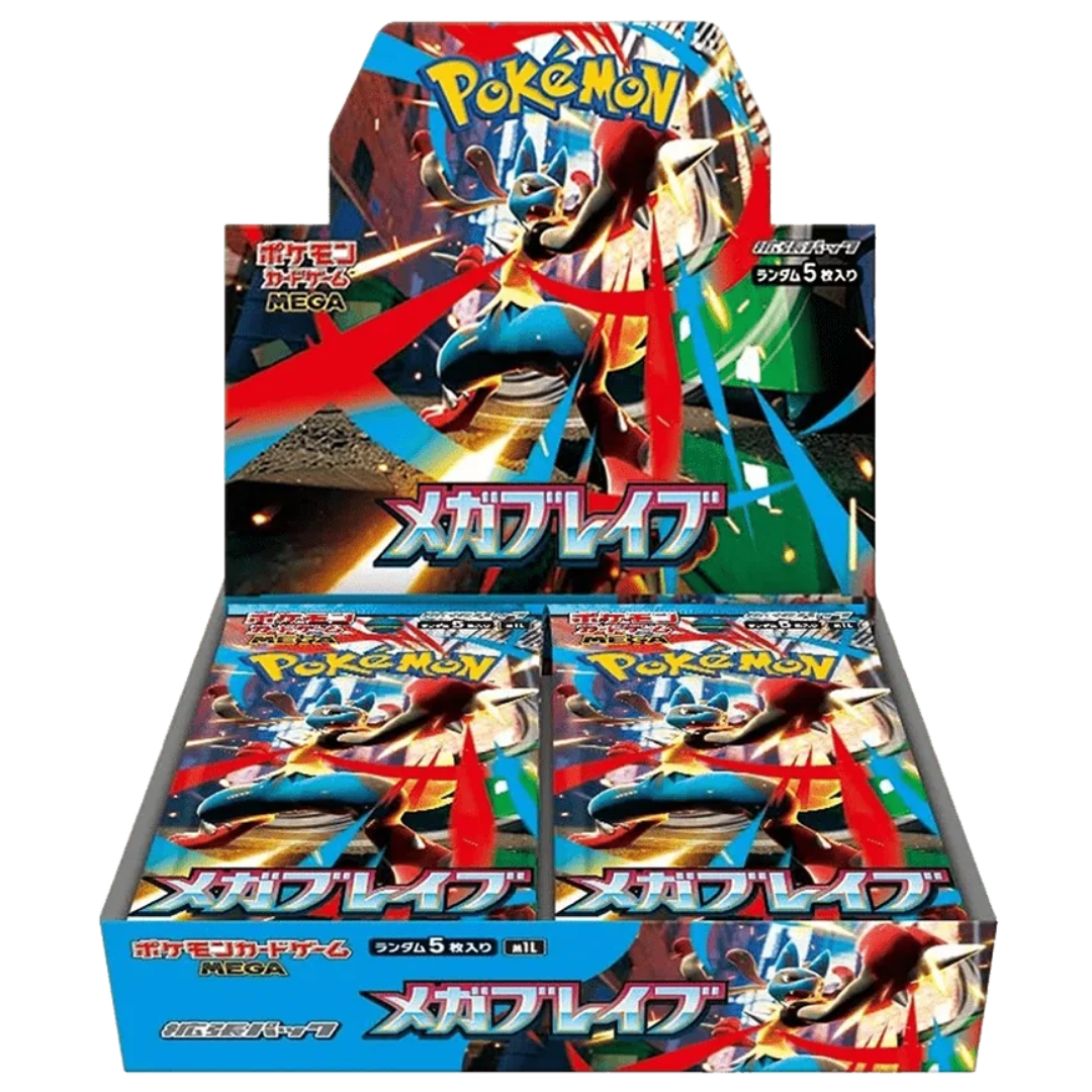 Pokemon Japanese M1L Mega Brave Booster Box sealed product for Pokémon TCG collectors and players