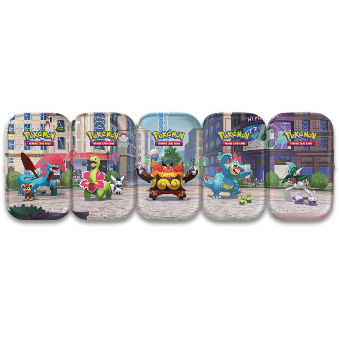 Pokemon Lumiose City Mini Tin sealed Pokemon TCG tin with 2 booster packs sticker sheet and art card