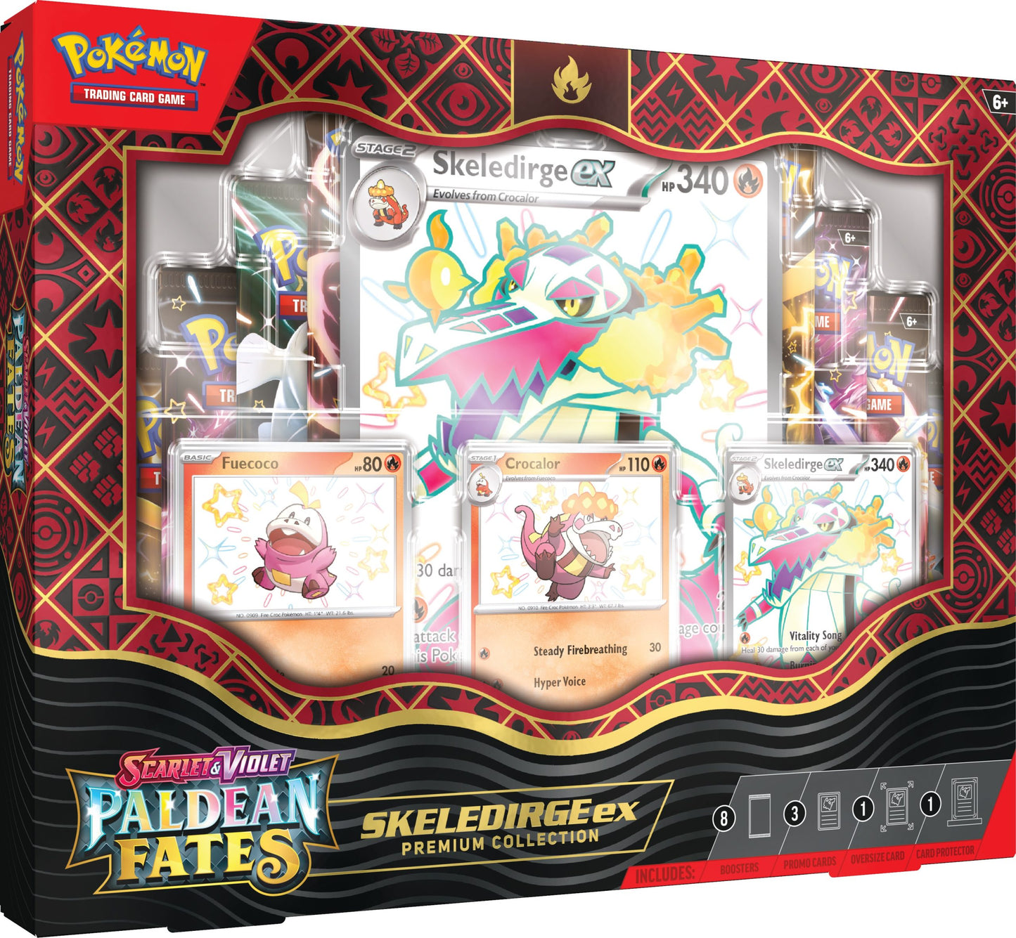 Pokemon - Paldean Fates - Box Set - Skeledirge Ex Premium Collection