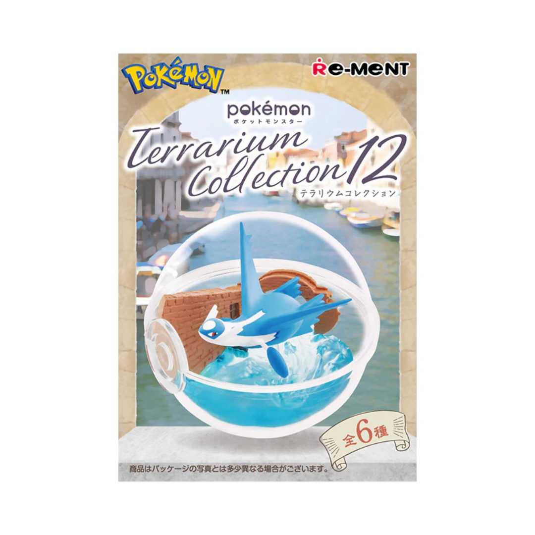 Re-Ment Pokémon Terrarium Collection Vol.12 blind box featuring a surprise Pokémon miniature diorama in a clear Poké Ball-inspired dome.