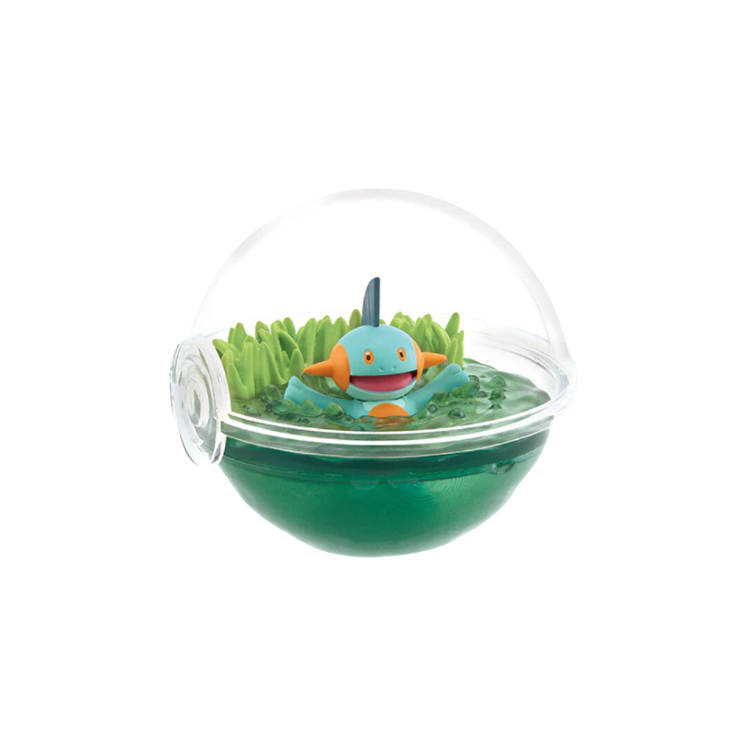 Re-Ment Pokémon Terrarium Collection Vol.12 blind box featuring a surprise Pokémon miniature diorama in a clear Poké Ball-inspired dome.
