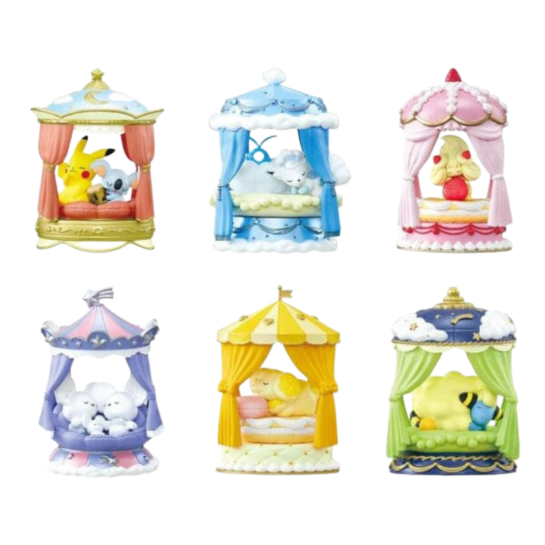 Re-Ment Pokemon Nighty Night Collection blind box set of 6 sleep-themed miniature figures