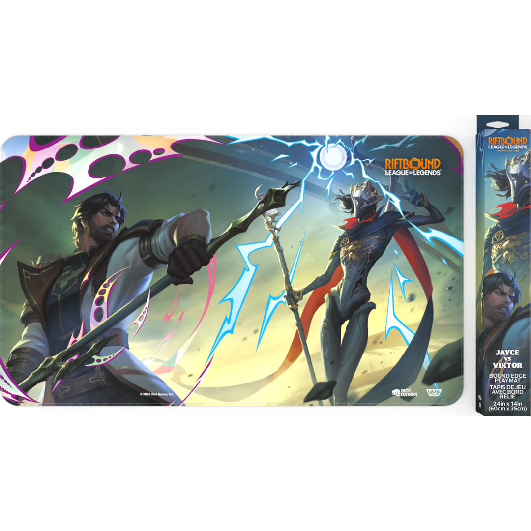Riftbound League of Legends TCG Vendetta Jayce vs Viktor 24 x 14 inch premium playmat