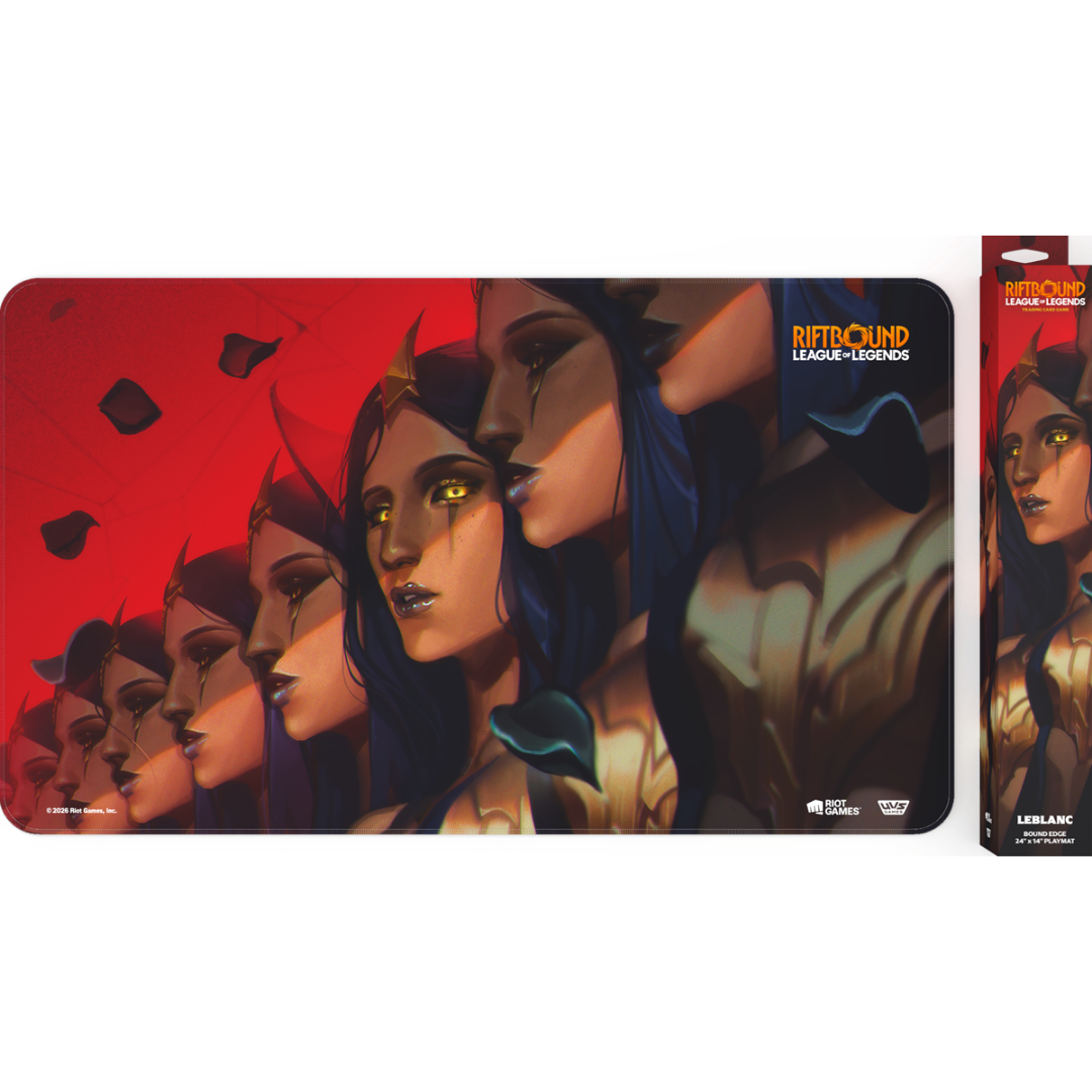 Riftbound League of Legends LeBlanc playmat with non slip rubber backing