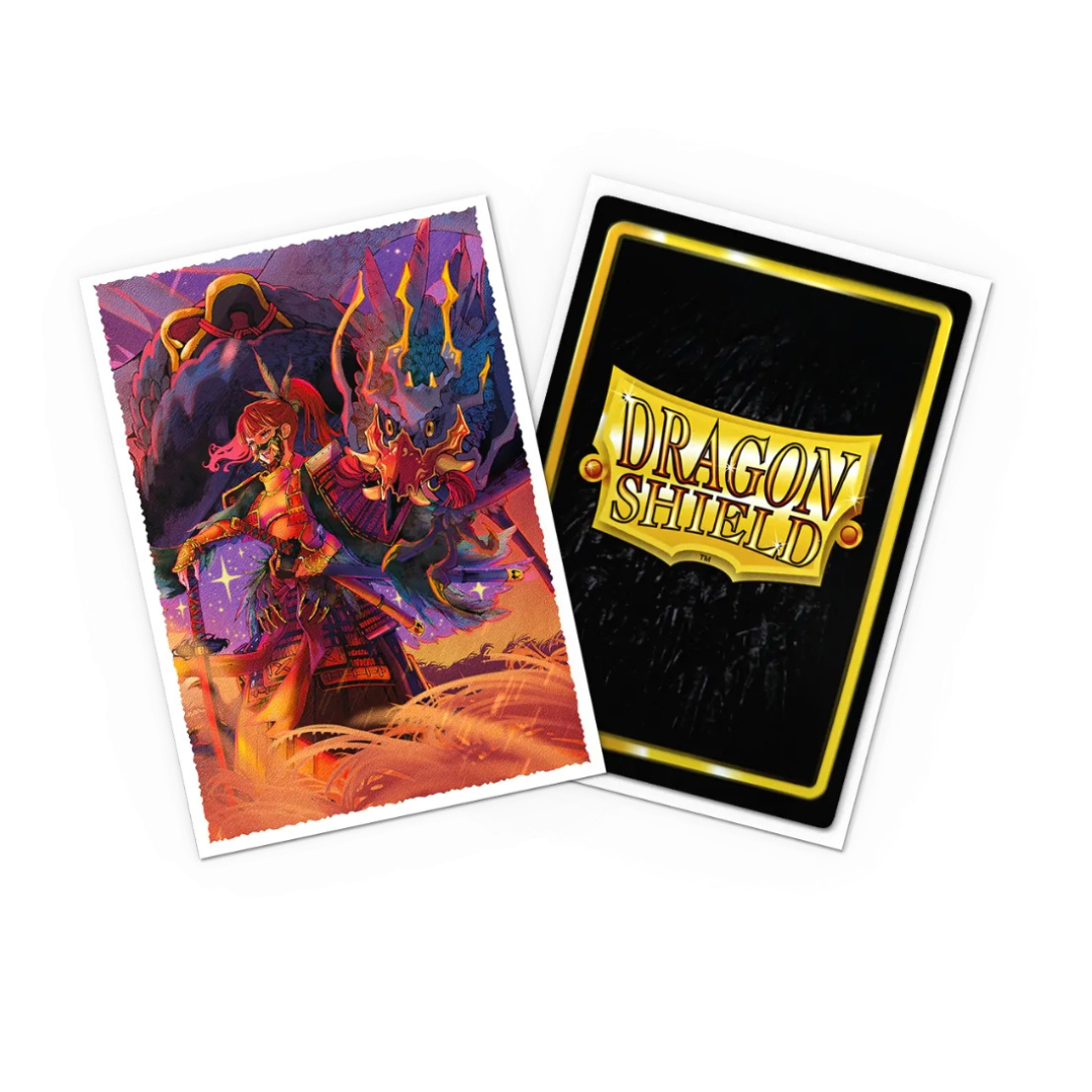 Dragon Shield Japanese Matte Art Sleeves featuring The Fallen, designed for Japanese-sized cards with premium protection and a matte finish.