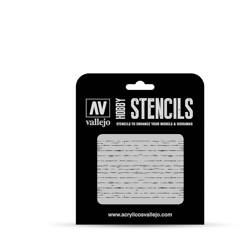 Vallejo - Hobby Stencil Wood Texture #1