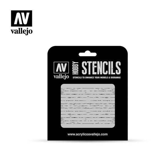 Vallejo - Hobby Stencil Wood Texture #1