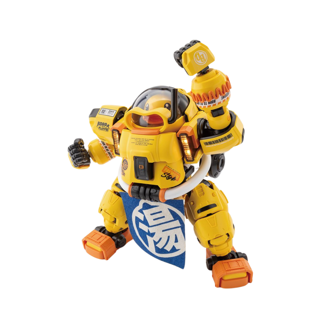 Eastern Model SHENGGE SOSKILL x ULTRA EGG SpaDuck collectible figure with futuristic mecha design and intricate detailing for toy enthusiasts.