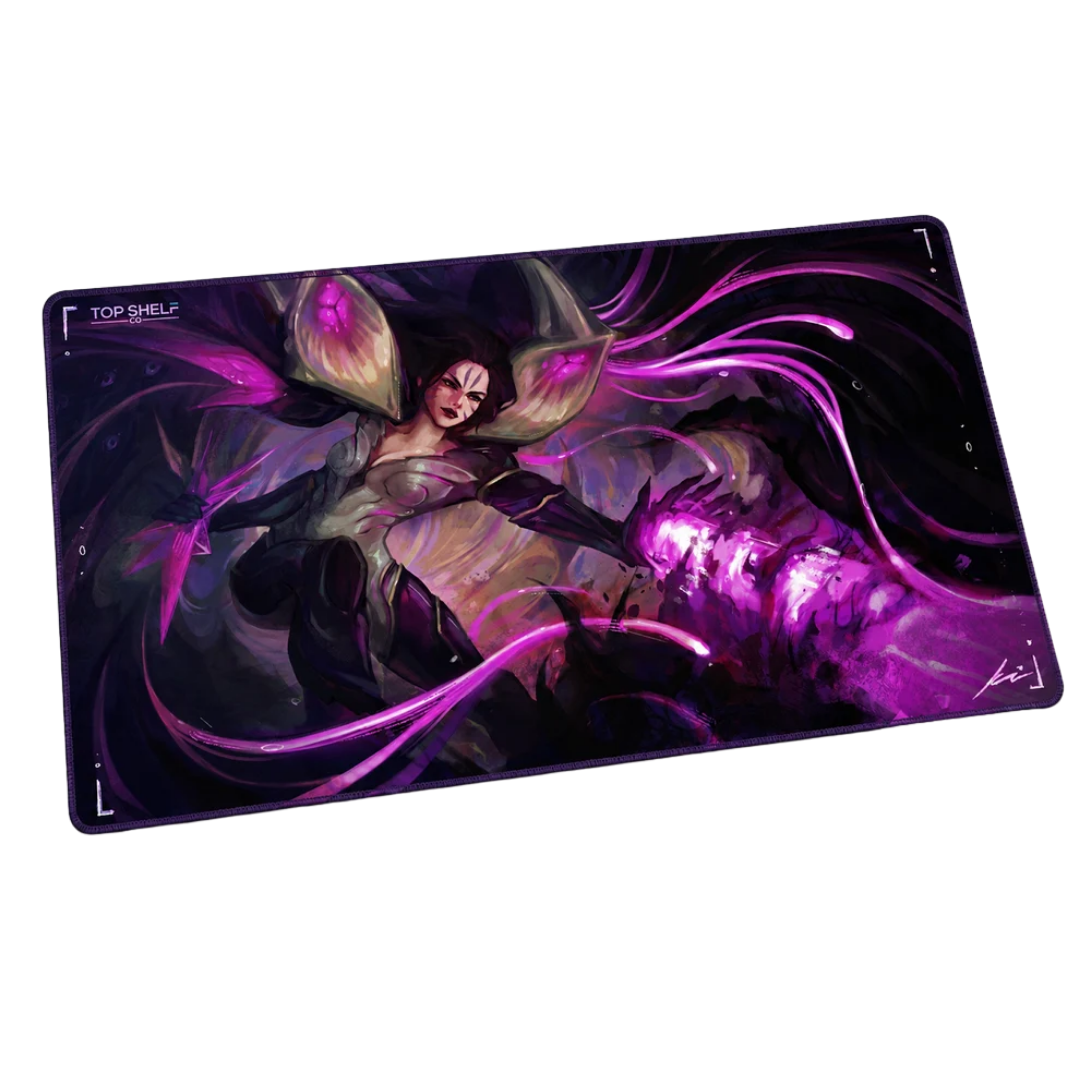 TRUEPLAY x Top Shelf Co. Void Empress premium full-art TCG playmat with purple fantasy artwork