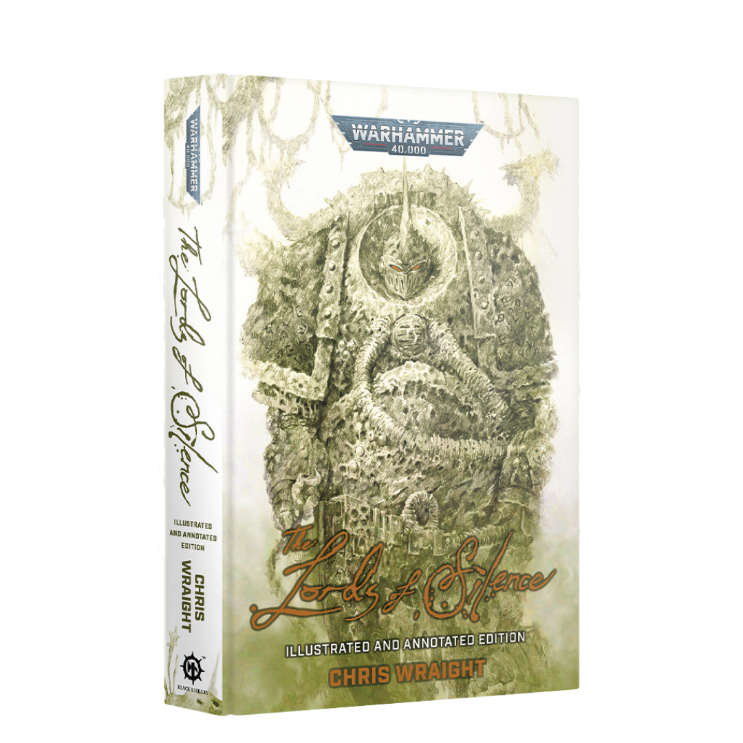 The Lords of Silence illustrated hardcover with Death Guard artwork and author annotations
