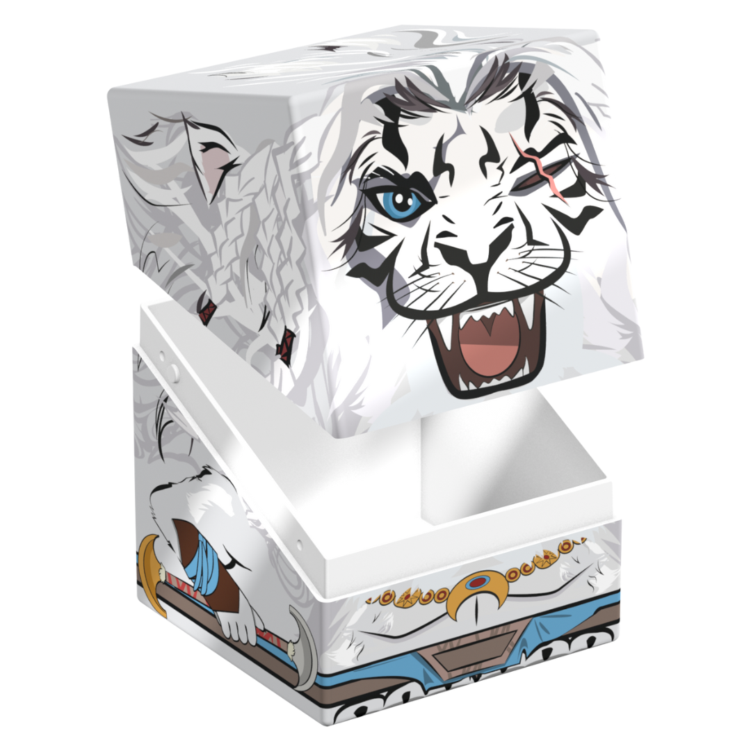 Store 100+ double-sleeved cards in the Ultimate Guard Squaroes 100+ MTG – Ajani, featuring premium protection and a magnetic closure! Free shipping over $199!