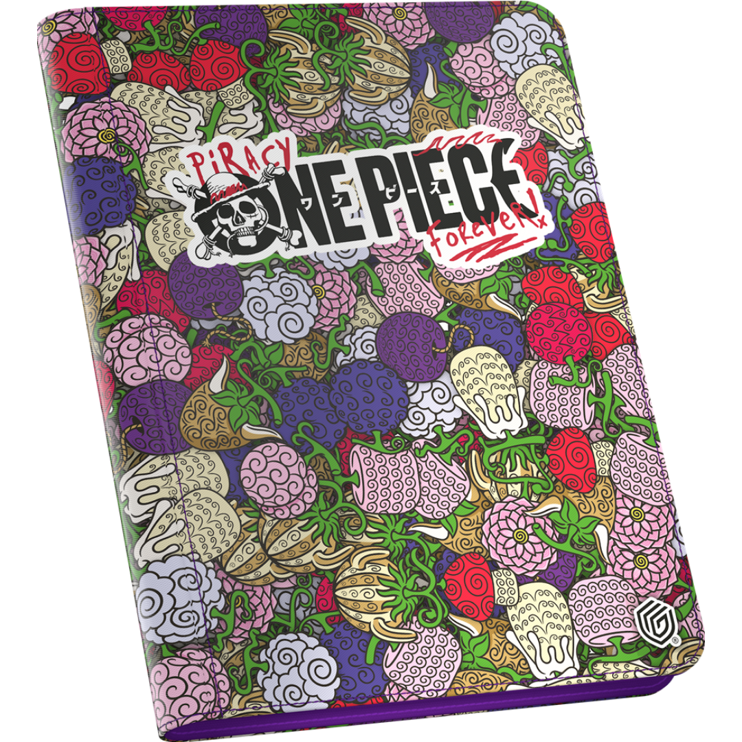 Ultimate Guard 9 Pocket Zipfolio One Piece Devilfruit Pattern for trading card storage and protection