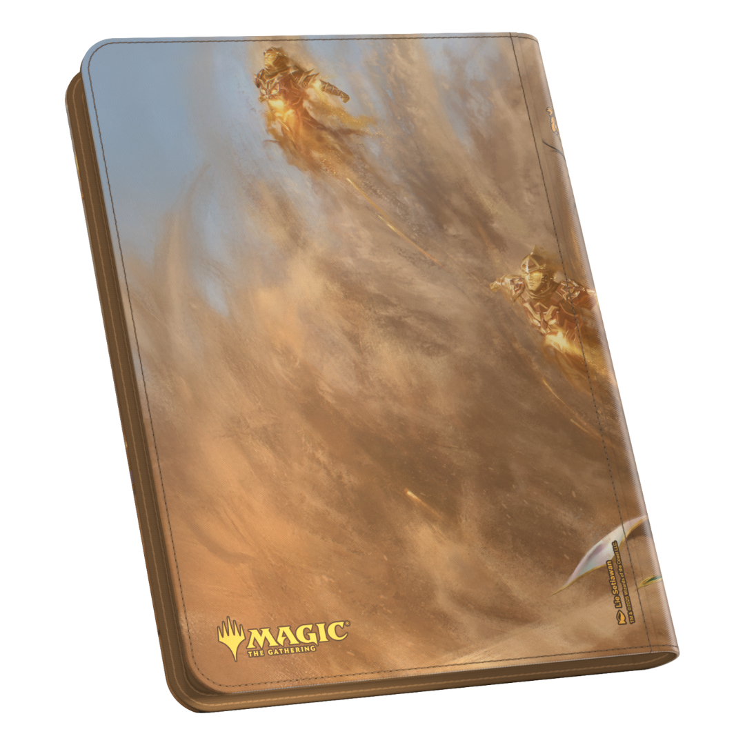 Ultimate Guard 9 Pocket Zipfolio MTG Tarkir Dragonstorm V4, durable trading card binder with secure zipper closure and vibrant Tarkir Dragonstorm artwork for collectors.