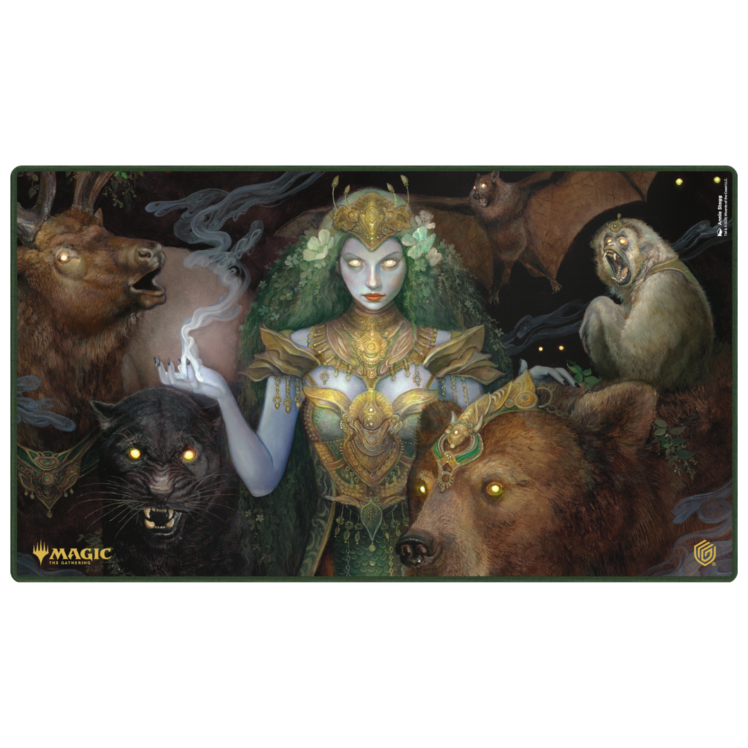 Ultimate Guard Playmat MTG Tarkir Dragonstorm V7, premium gaming surface with vivid Tarkir Dragonstorm artwork for Magic: The Gathering collectors and players.