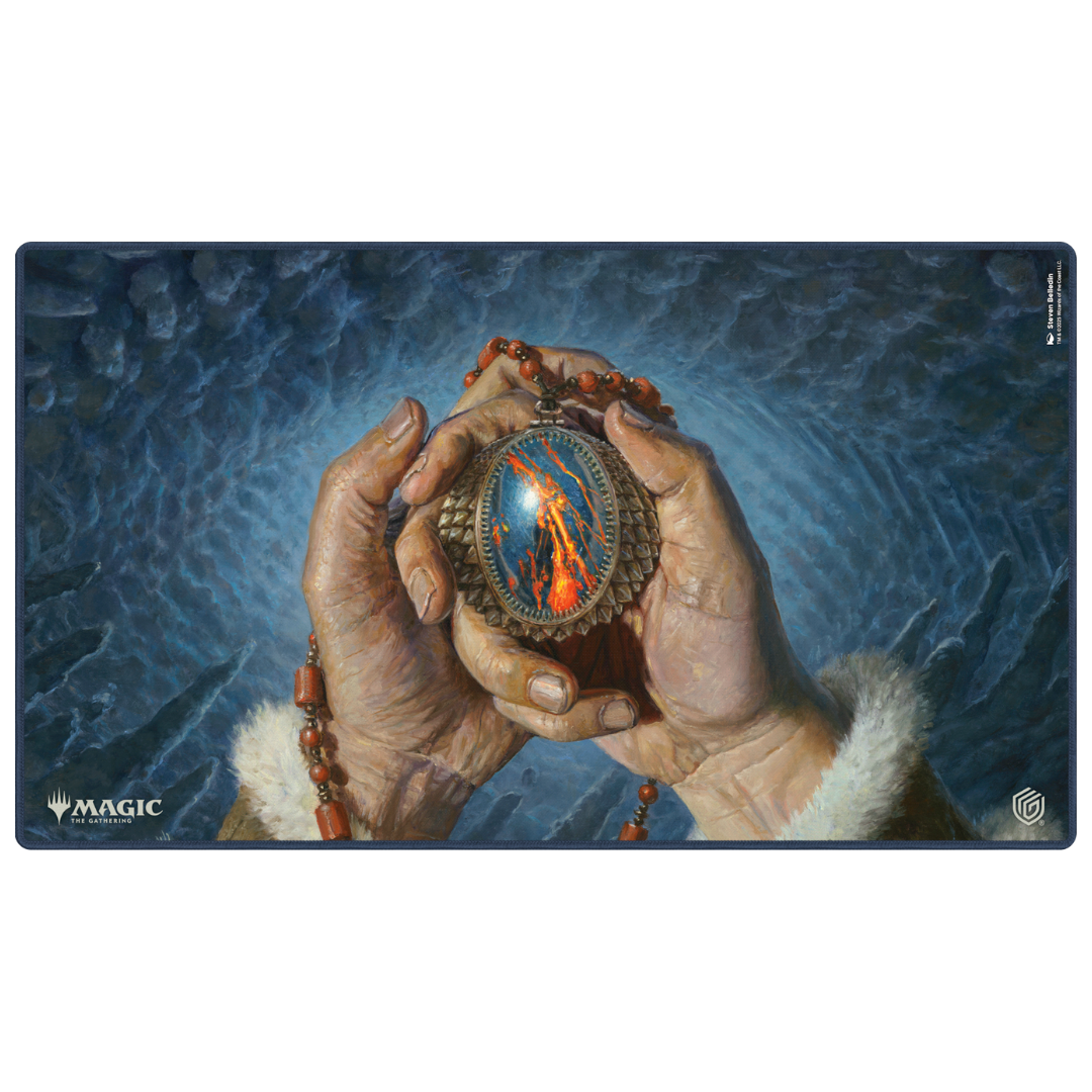 Ultimate Guard Playmat MTG Tarkir Dragonstorm V8, premium gaming surface with intense Tarkir Dragonstorm artwork for Magic: The Gathering players and collectors.