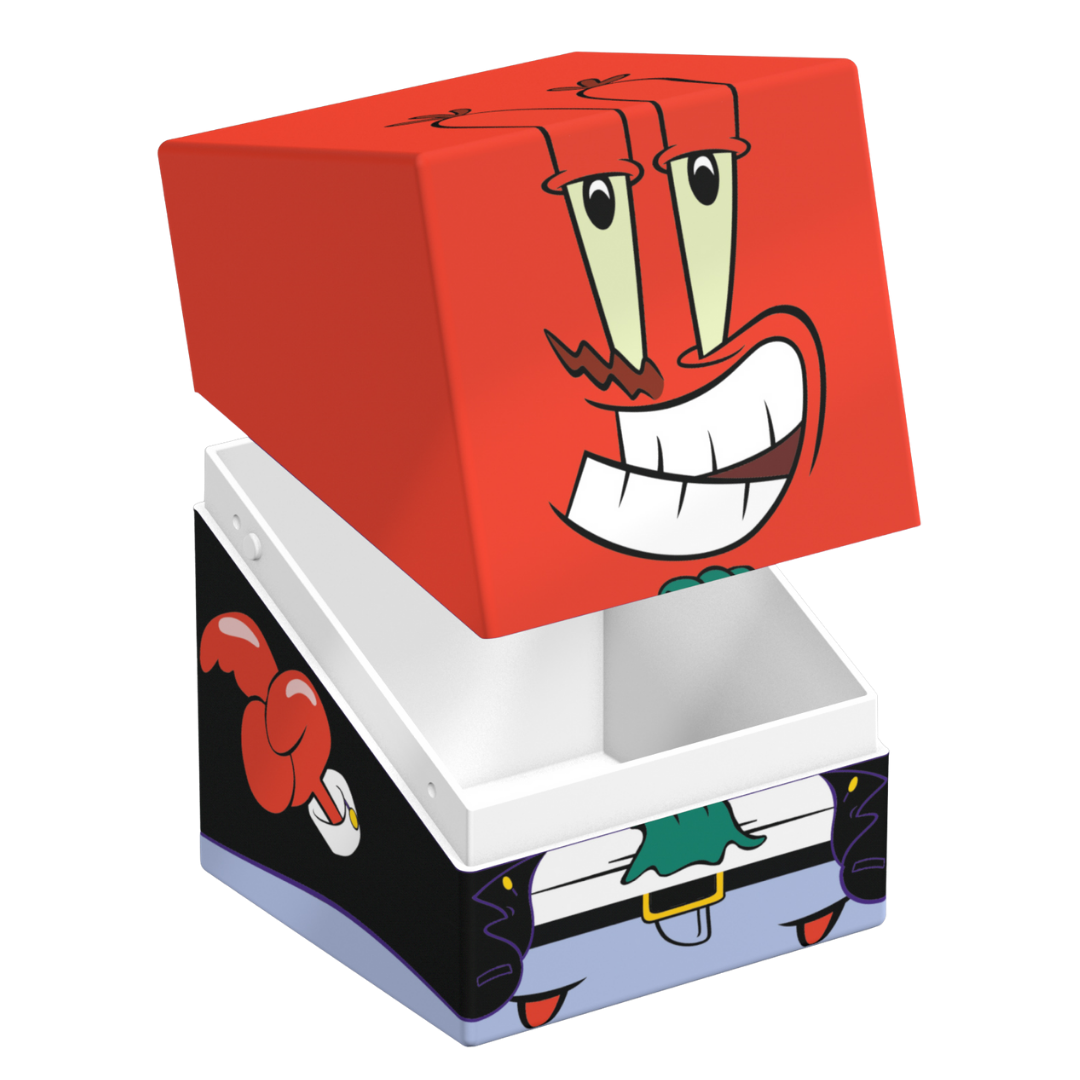 Ultimate Guard Squaroes 100+ Pirate Mr. Krabs deck box with SpongeBob SquarePants artwork