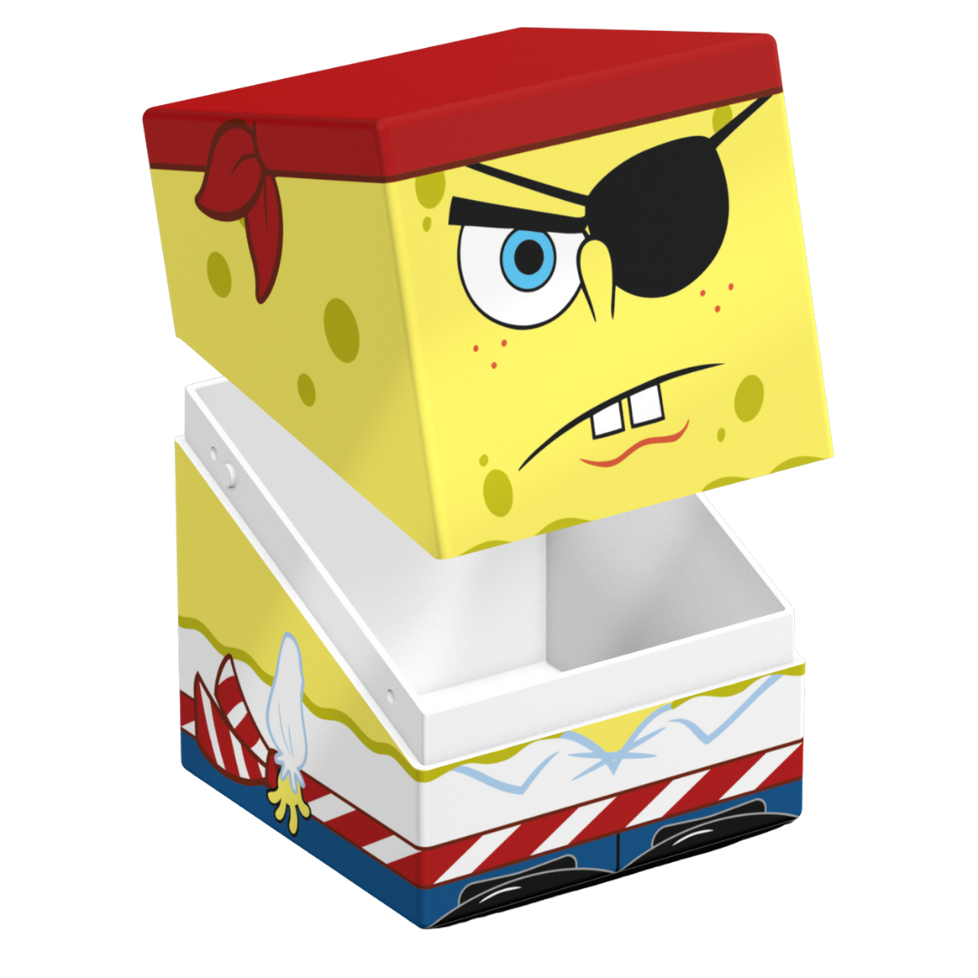 Ultimate Guard Squaroes 100+ Pirate SpongeBob deck box with SpongeBob SquarePants artwork